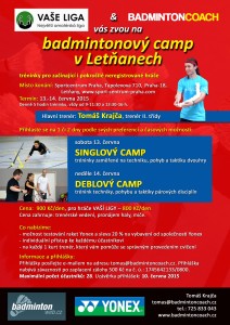 ČERVNOVÝ BADMINTONOVÝ CAMP